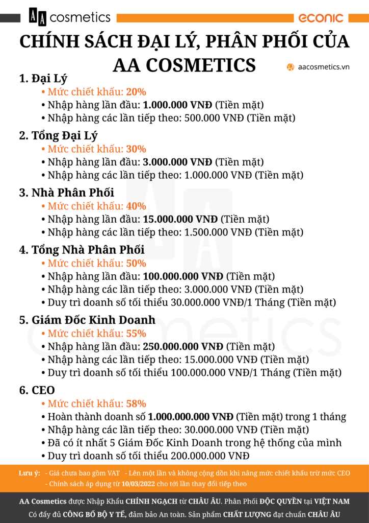 THÔNG BÁO CHÍNH SÁCH BÁN HÀNG DÀNH CHO KHÁCH HÀNG